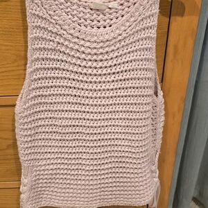 Pink Knit Sleeveless Top
